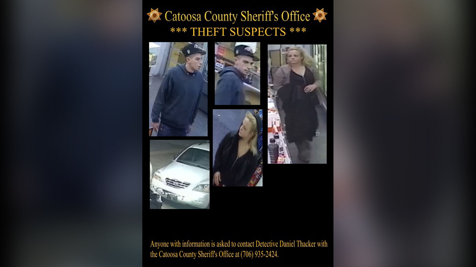 Convenience store robbed by couple, Catoosa Co. Sheriff’s Office says